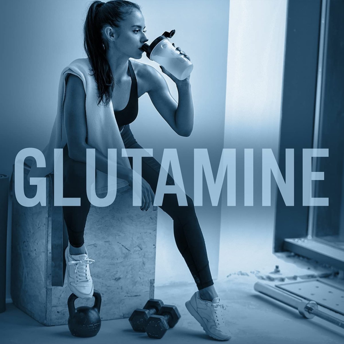 Applied Nutrition L Glutamine Powder - Amino Acid, Muscle Strength & Recovery, Boosts Immune System, Unflavoured (500g - 100 Servings) - Gluta
